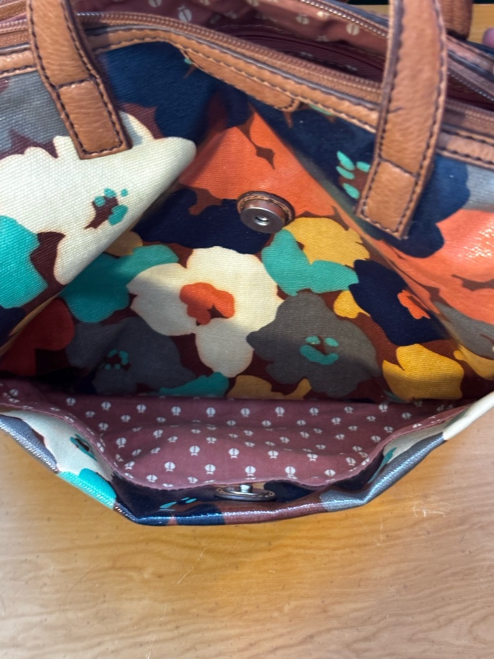 Fossil Keyper floral coated canvas crossbody bag - Picture 11 of 12